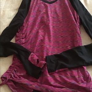 Skirt Sports ruched athletic long sleeve top
